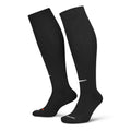 Black cushioned over-the-calf socks, two-pack with small side logo