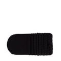 Black medium scrunch crew sock with ribbed cuff