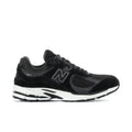 Men's black running sneaker with N logo, mesh upper, white midsole and outsole