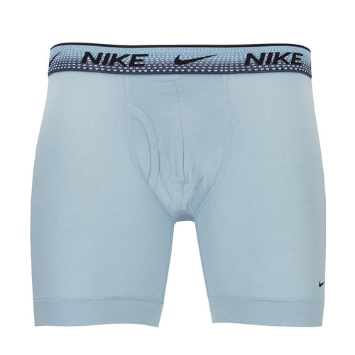 Light blue stretch cotton boxer briefs with NIKE logo waistband and contoured front