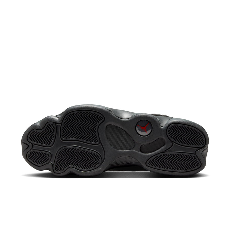 Rubber outsole for men's high-top basketball shoes with grippy tread pattern