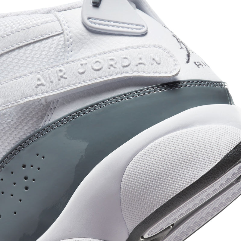 Men's high-top sneaker, AIR JORDAN logo strap with cool grey side panel and stitching