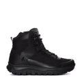Men's black mid-top boot with lace-up closure and padded ankle collar