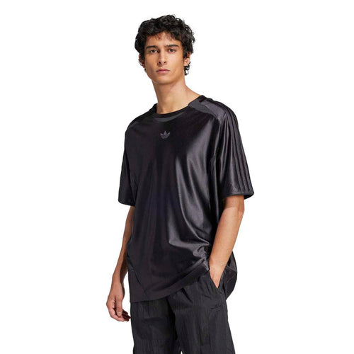 Adicolor men's black t-shirt, crew neck, trefoil logo on chest, short sleeves
