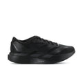 Black running sneakers with lace-up front and sculpted midsole