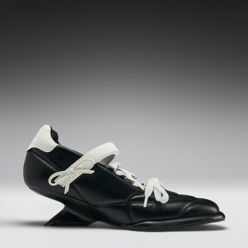 Adria Padded Kitten Heel Mary Janes-Black Right View