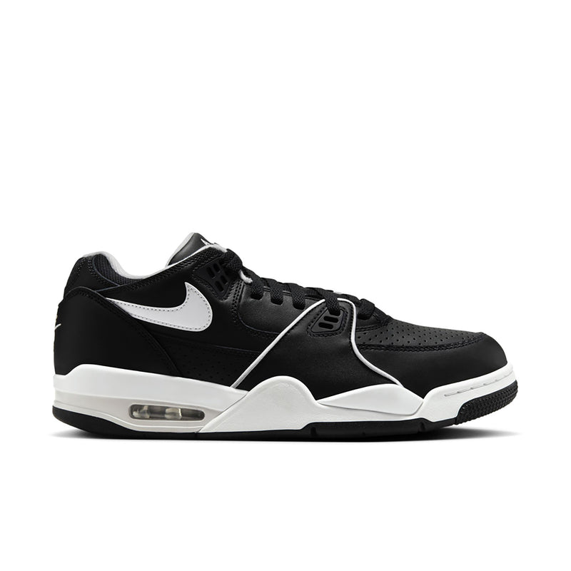 Men's black and white Air sneakers, low-top lace-up with Air unit sole