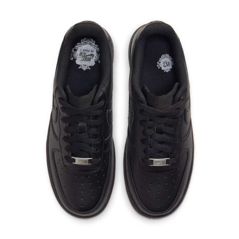 Black women’s sneakers, lace side openings with logo-print tongue lining