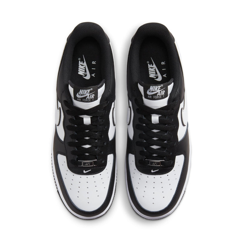 Nike Air Force 1 Low pair with black interiors, lace-up tongues, and Air branding