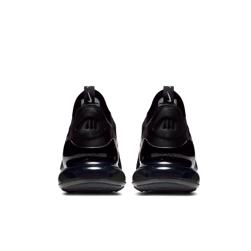 Men's Air Max 270 heel sneakers, black upper with air-cushion sole