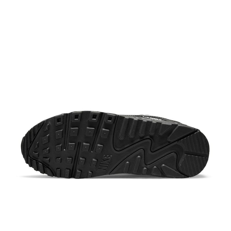 Women's Air Max 90 sneaker outsole, black rubber tread with Nike AIR Max marking.