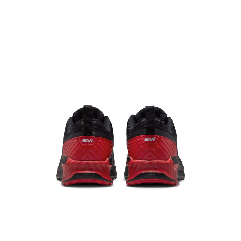 Youth Air Max Bia sneakers, black with red heel panels and AMP logo on back