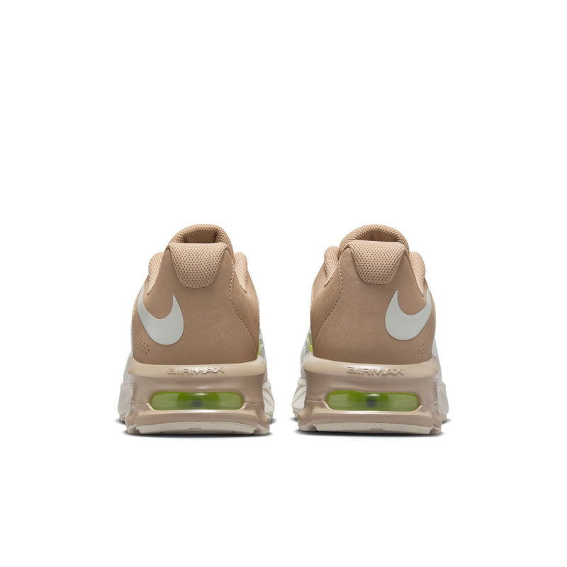 Men's tan running sneakers with heel Air window and white swoosh logos