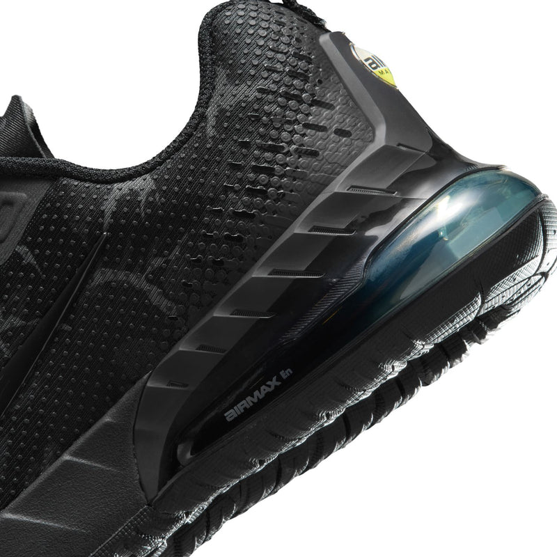 Youth Air Max Phoenix sneaker heel with visible Air unit and dark textured upper.