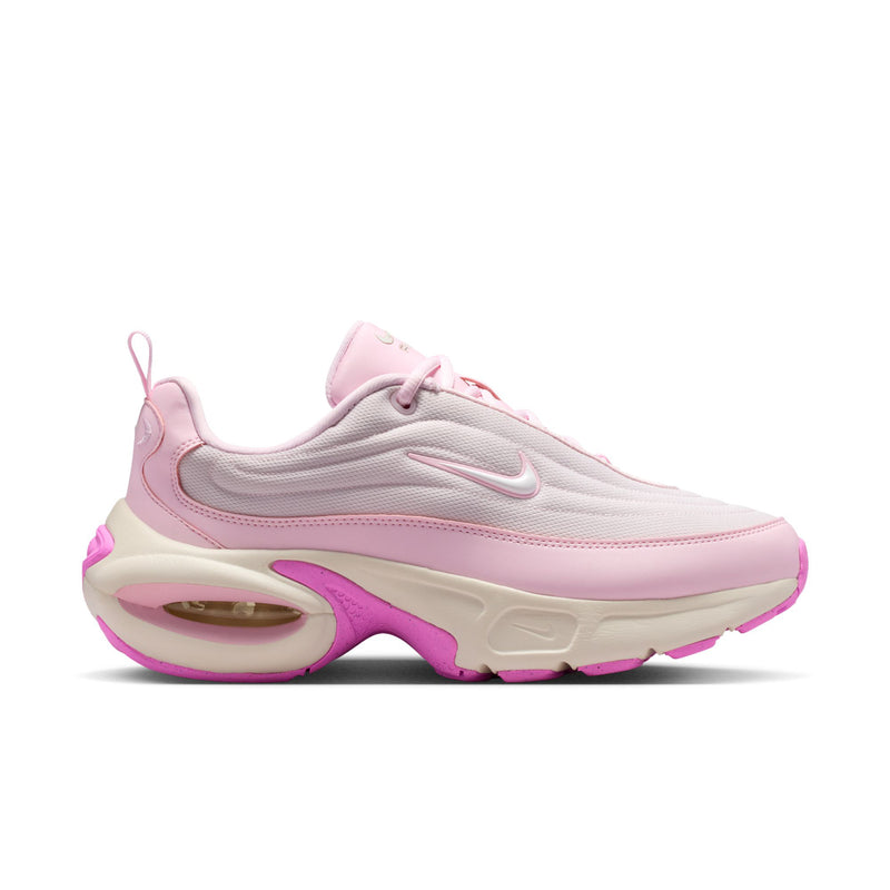 Women’s Air Max Portal sneakers in pearl pink and light gray with pink laces