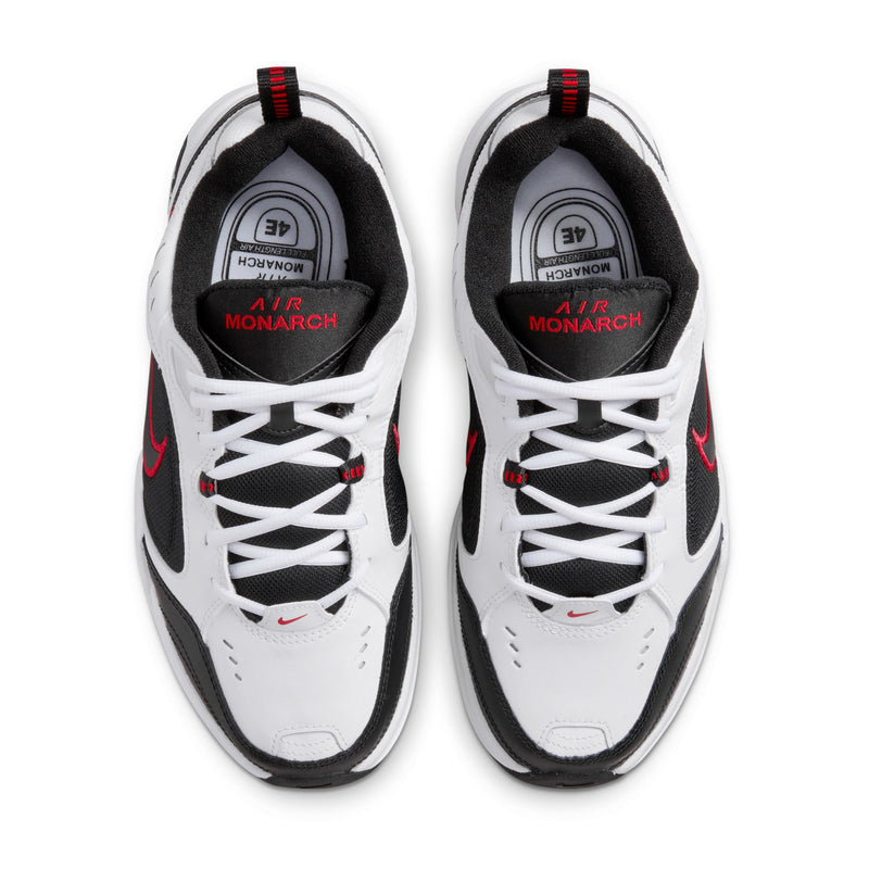 Men’s lace-up sneakers, white uppers with black toe caps and black tongues