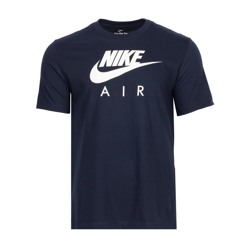 Men's Nike Air T-shirt, dark navy crewneck with white logo print