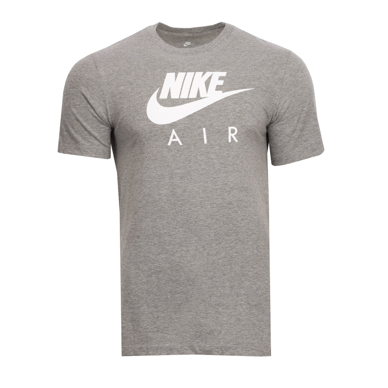 Men's heather grey t-shirt with Nike Air front graphic
