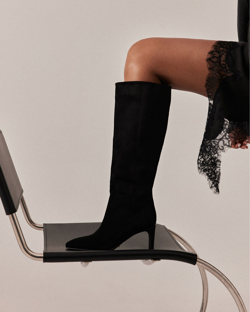ANTOINETTE - BLACK SUEDE-Boots-Billini-BILLINI USA