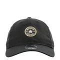 Black baseball cap front with Houston Astros circular gold badge