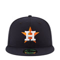 Navy baseball cap with orange and white Astros H logo