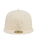 Light cream baseball cap with tonal 'A's' logo on front panel
