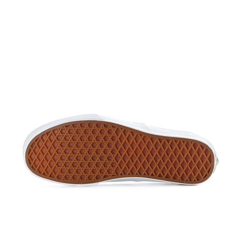 Brown textured rubber outsole for checkerboard canvas sneakers