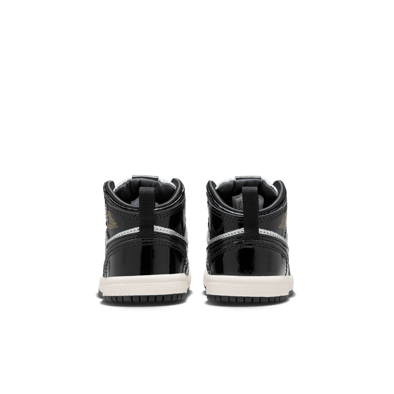 Baby/Toddler Jordan 1 Mid SE "Black Metallic Silver"