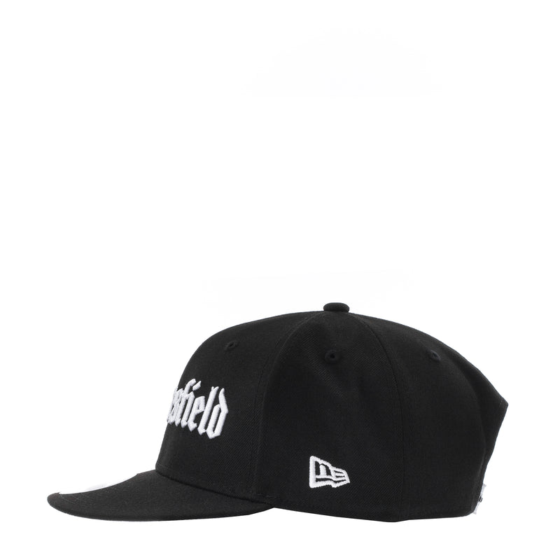 Black baseball cap with white Bakersfield text and New Era logo