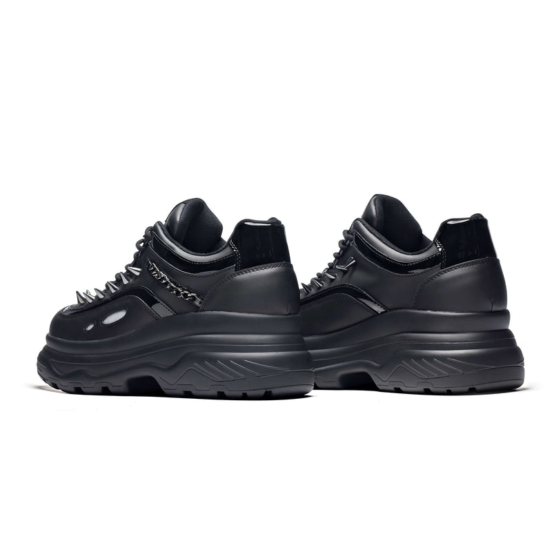 Bane of Exile Men's Trainers - Trainers - KOI Footwear - Black - Back View