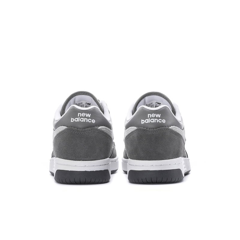 Men's New Balance 480 sneakers, heel view with “new balance” text on back