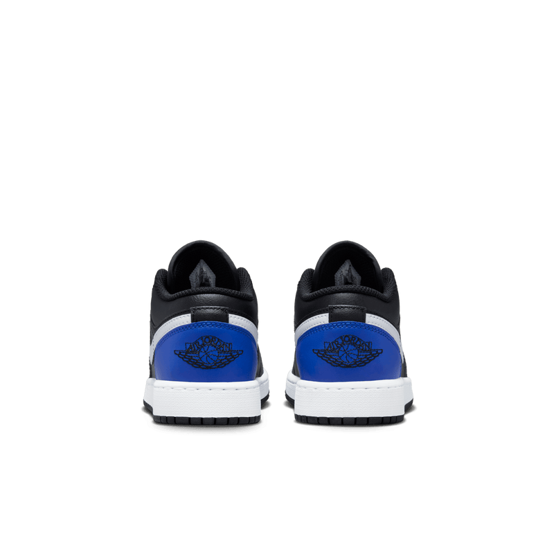 Big Kids' Air Jordan 1 Low "Black Royal Toe"