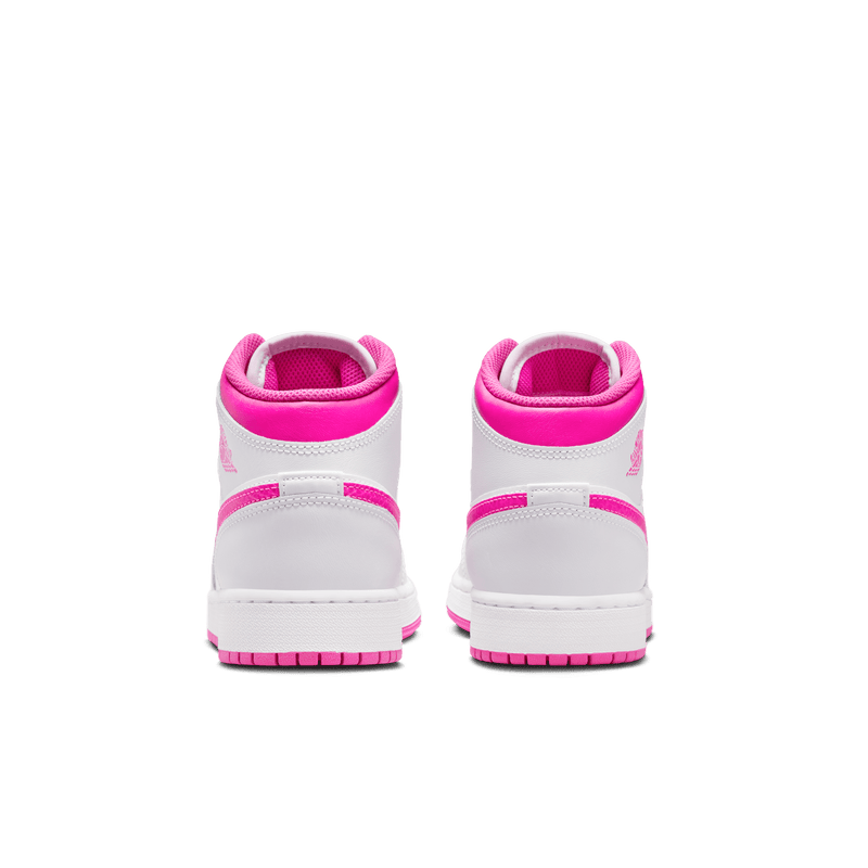 Big Kids' Air Jordan 1 Mid "Fire Pink"
