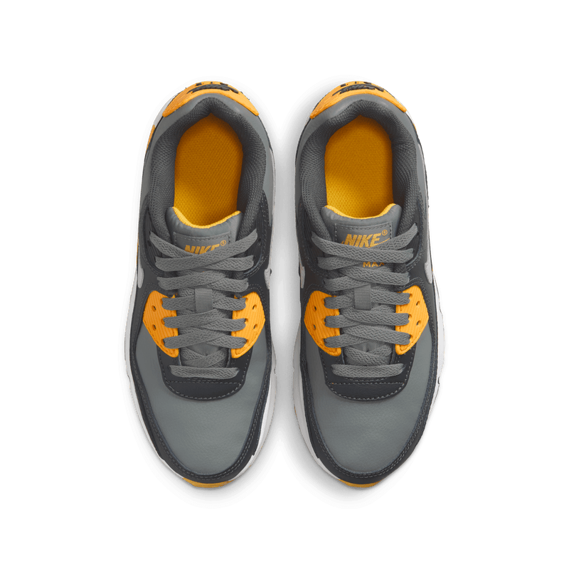 Big Kids' Nike Air Max 90 "Smoke Grey Yellow"