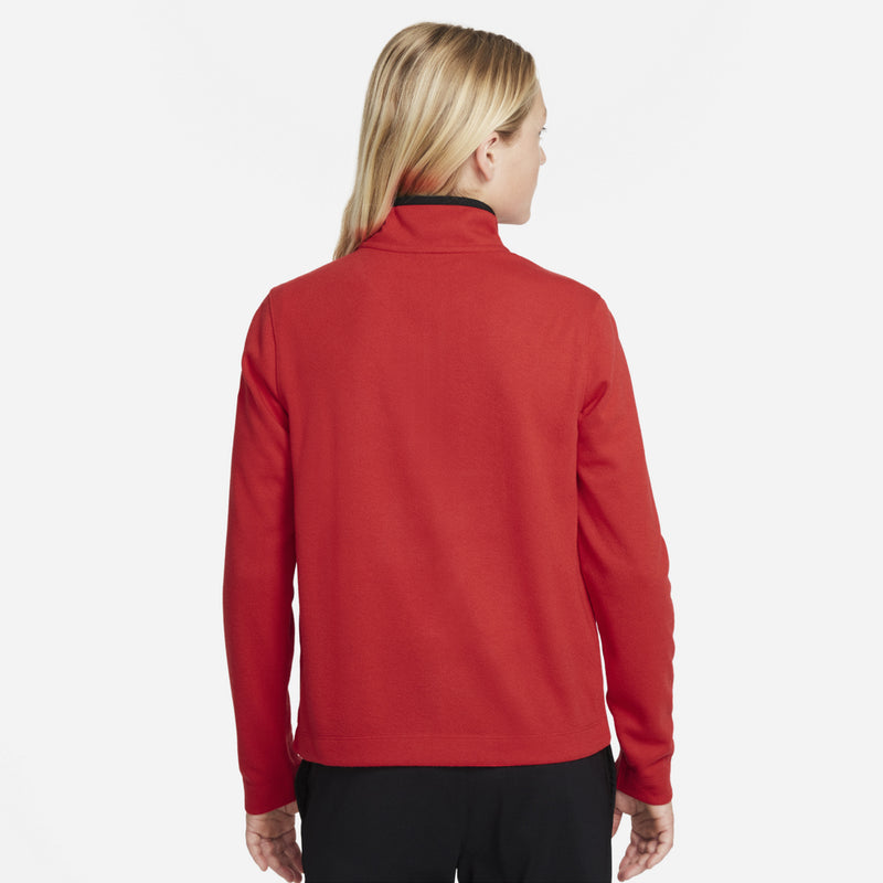 Big Kids' (Boys') Dri-FIT Victory Half-Zip Golf Top in University Red/University Red/White