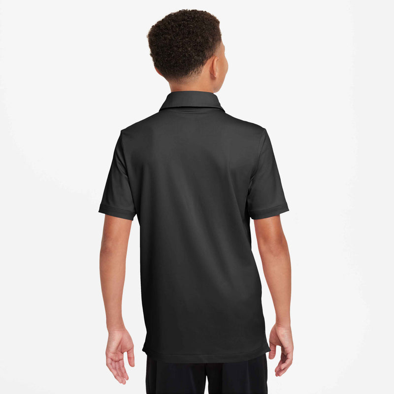 Big Kids' (Boys') Tour Dri-FIT Polo in Black/White