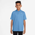 Big Kids' (Boys') Tour Dri-FIT Polo in Blue Beyond/White