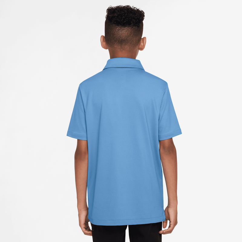 Big Kids' (Boys') Tour Dri-FIT Polo in Blue Beyond/White