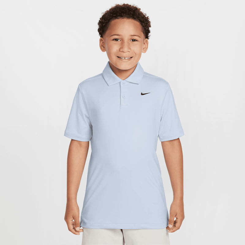 Big Kids' (Boys') Tour Dri-FIT Polo in Football Grey/Black