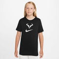 Big Kids' Court Dri-FIT Rafa Tennis T-Shirt in Black