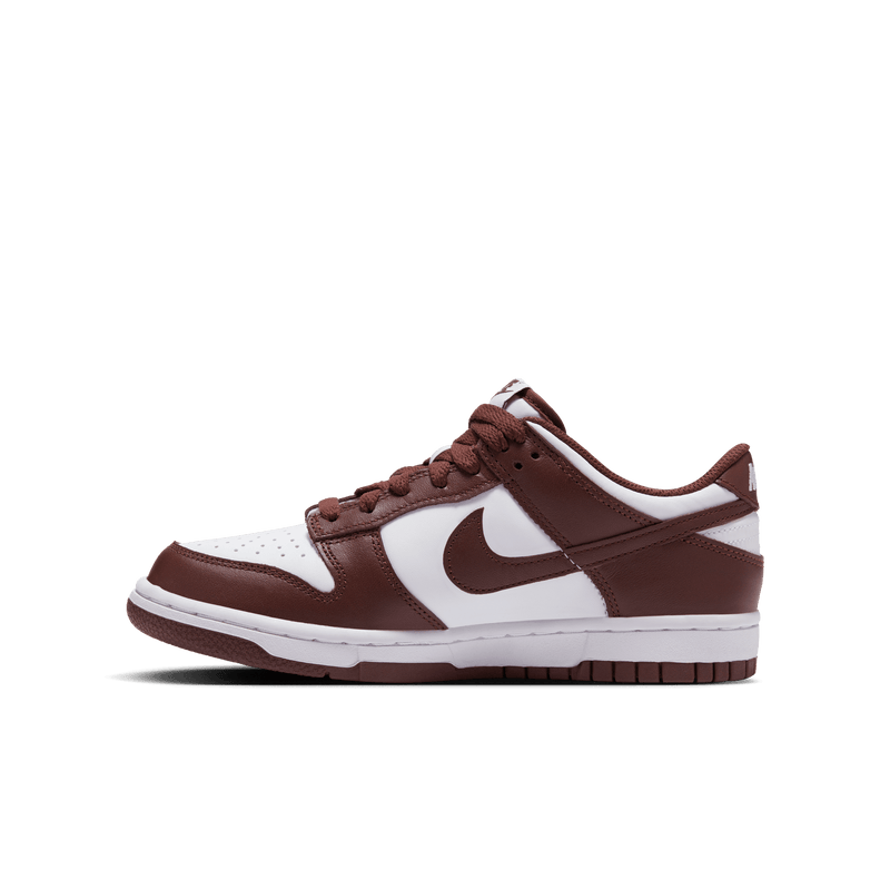 Big Kids' Nike Dunk Low "Redwood-Gym Red White"