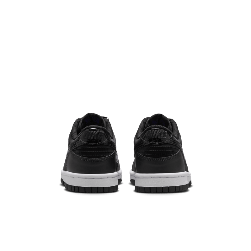 Big Kids' Nike Dunk Low SE "Black Croc Swoosh"