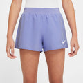Big Kids' (Girls') Court Dri-FIT Victory Tennis Shorts in Light Thistle/White