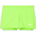 Big Kids' (Girls') Court Dri-FIT Victory Tennis Shorts in Lime Glow/Lime Glow/(White)