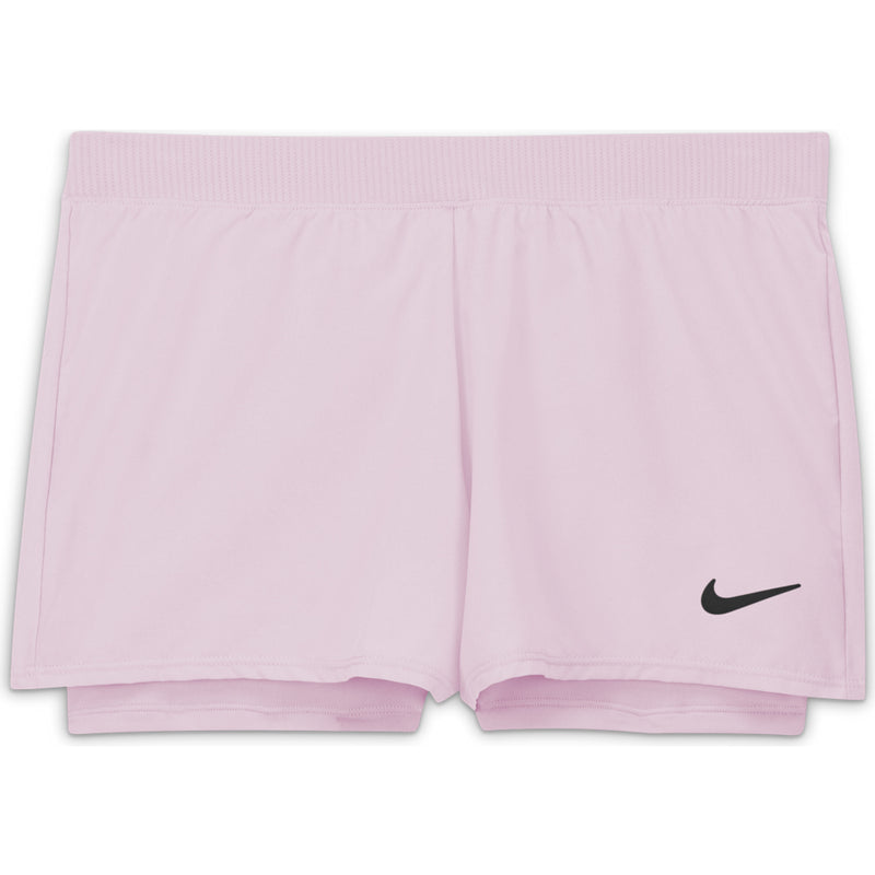 Big Kids' (Girls') Court Dri-FIT Victory Tennis Shorts in Regal Pink/Regal Pink/(Black)