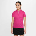 Big Kids' (Girls') Dri-FIT Victory Golf Polo in Active Pink/White