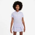 Big Kids' (Girls') Dri-FIT Victory Golf Polo in Oxygen Purple/White