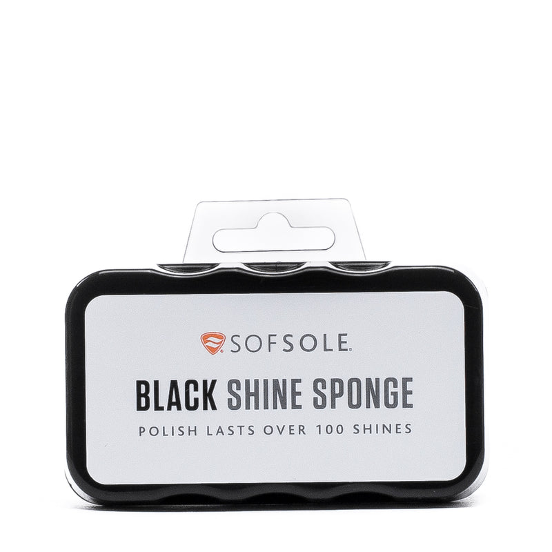 Black sponge for shoe polishing, SORSOLE package label
