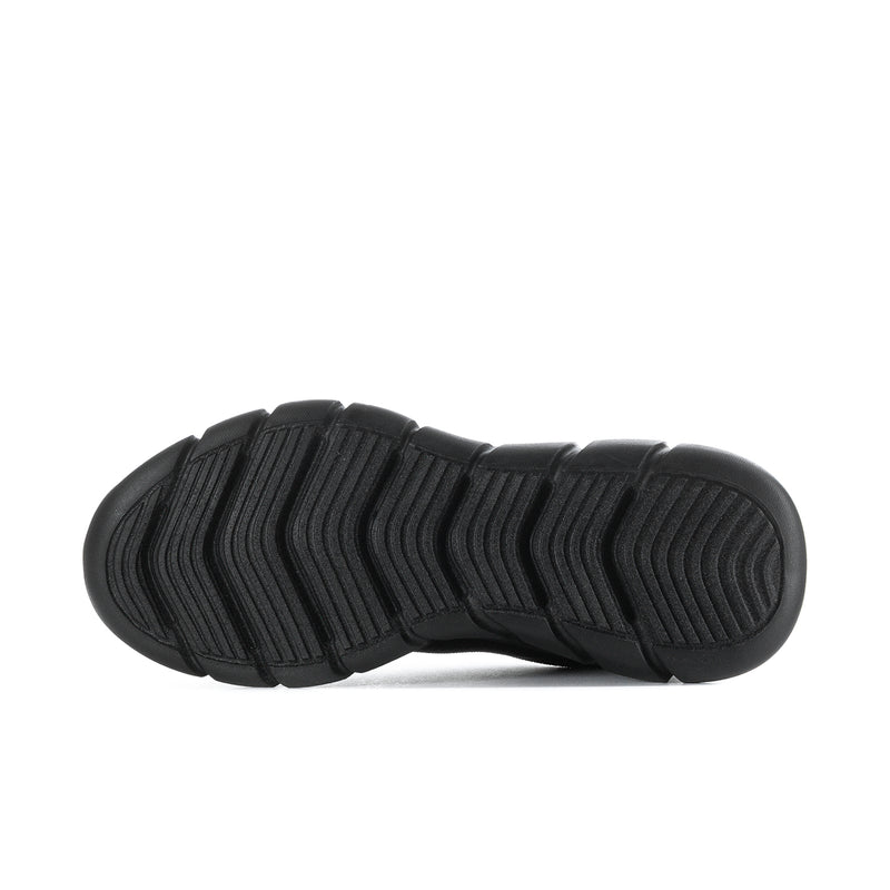 Men's black outsole with tread pattern for grip