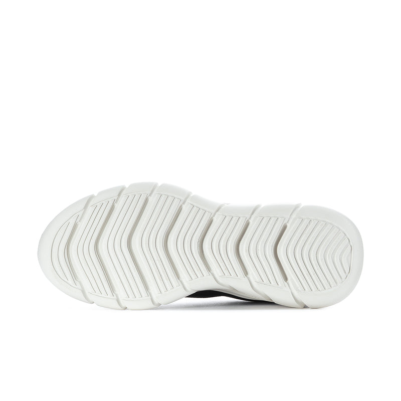 Men's white rubber outsole with textured tread pattern